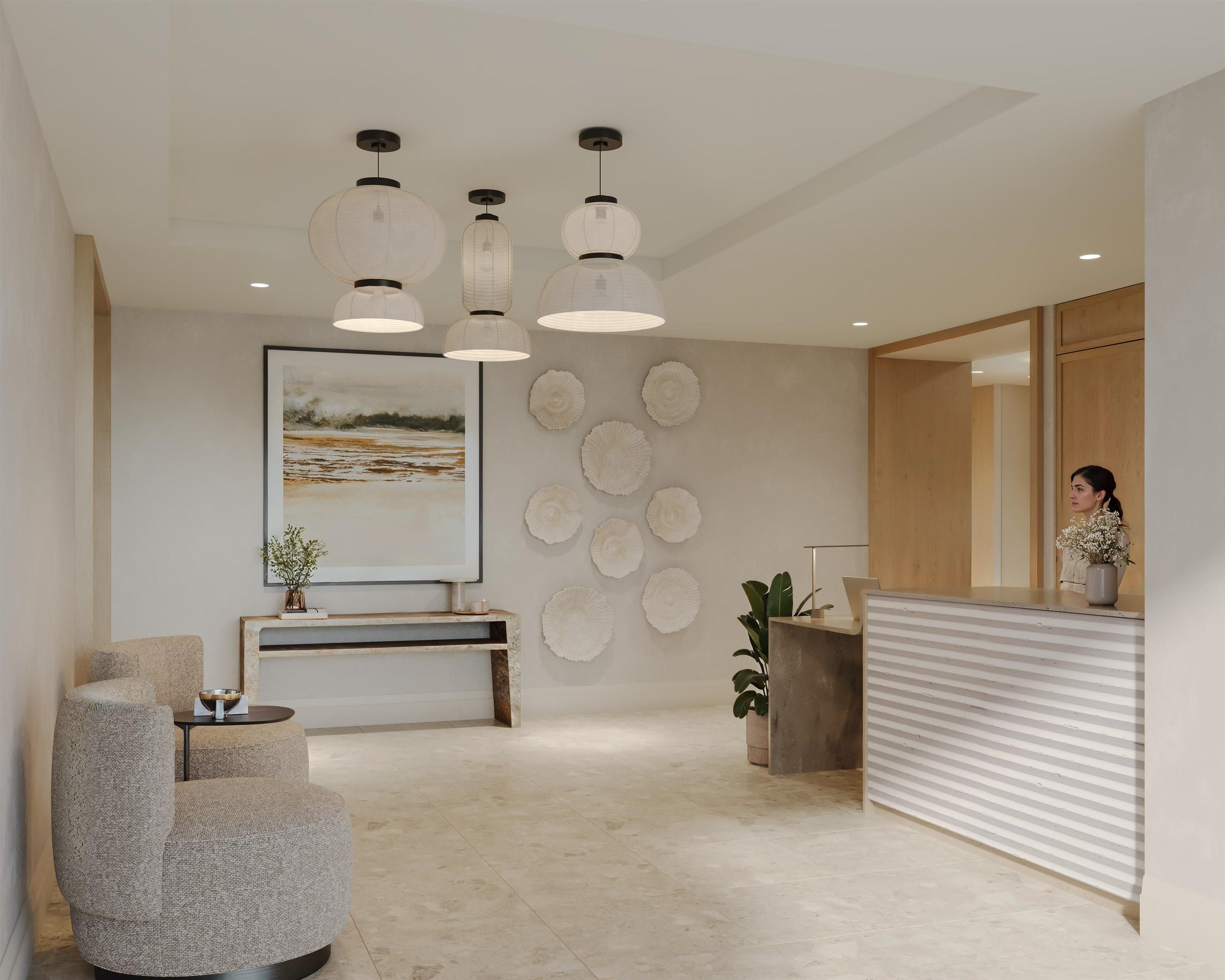 Image 4: Lobby with Concierge Rendering Image 4: Lobby with Concierge Rendering