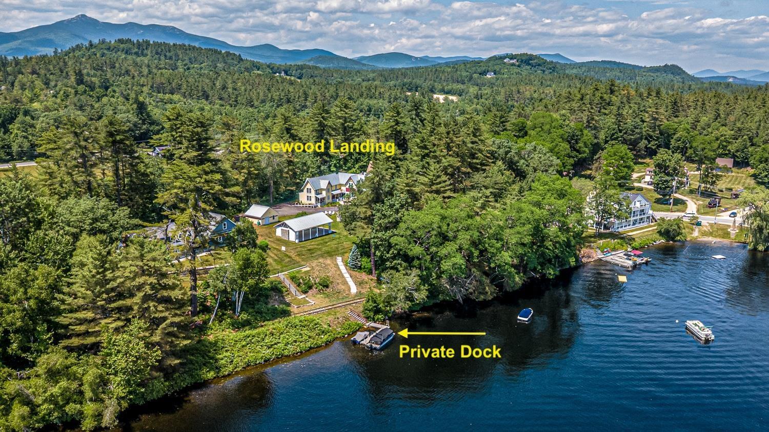 Image 0: Rosewood offers 75' of usable waterfrontage on beautiful Silver Lake and abuts NH recreational trails, Welcome!