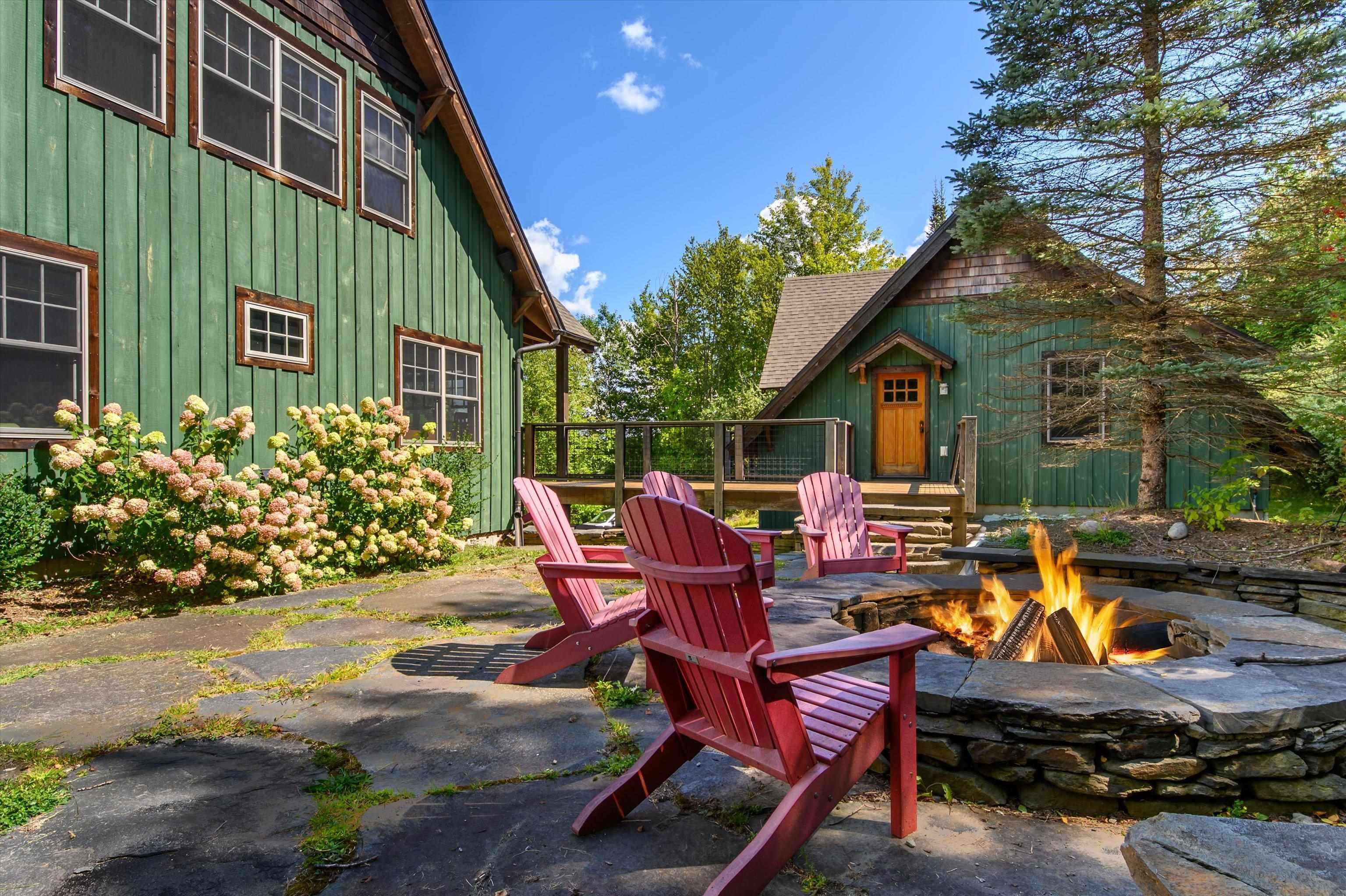 Image 1: Private Backyard Perfect with Fire Pit