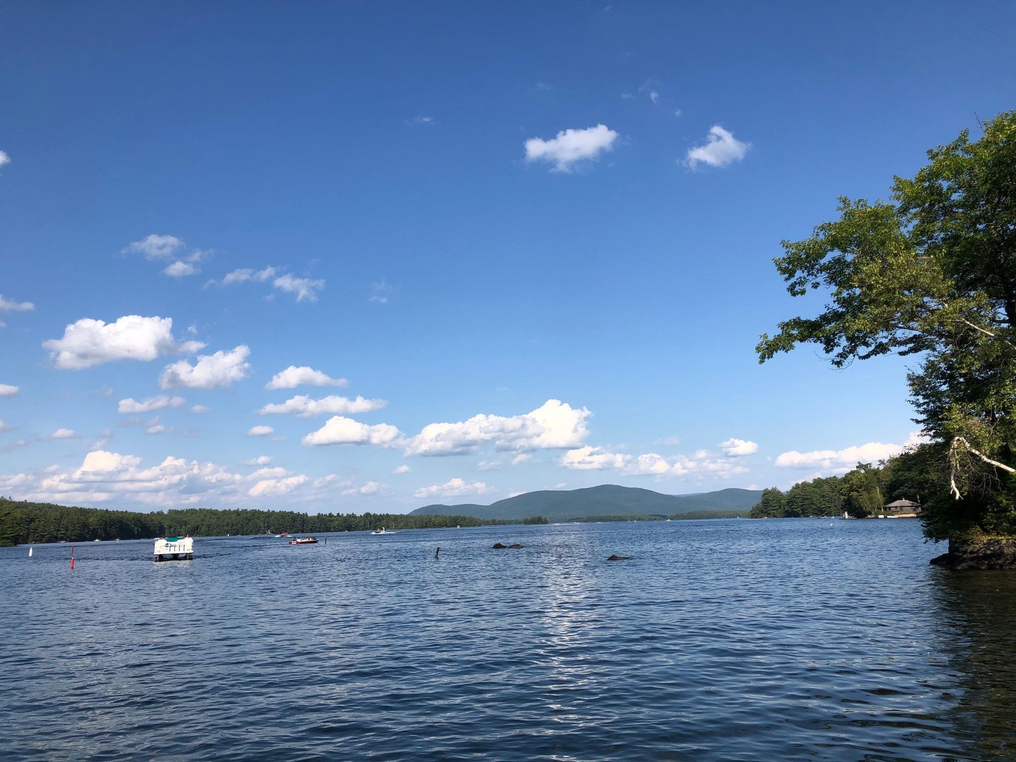 Image 4: Coming out of the channel opening to Big Squam Image 4: Coming out of the channel opening to Big Squam