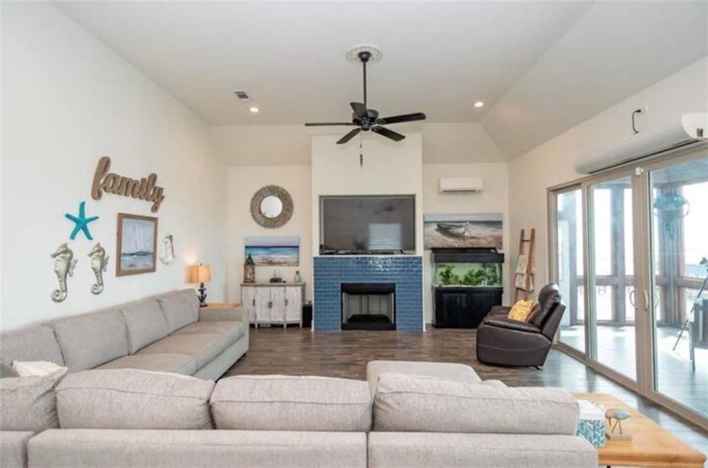 Image 4: living room with fireplace