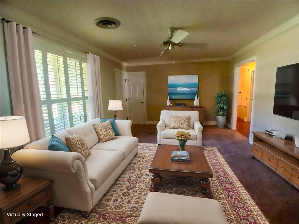 Image 3: Virtually staged Living room