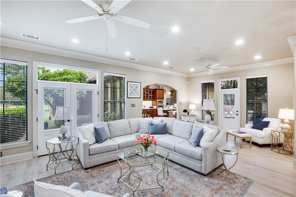 Image 4: DEN SHOWING VIEWS TO THE KITCHEN AND DOORWAY TO