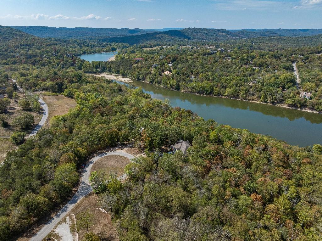 Image 3: Bird's eye view of a heavily wooded area and a wat
