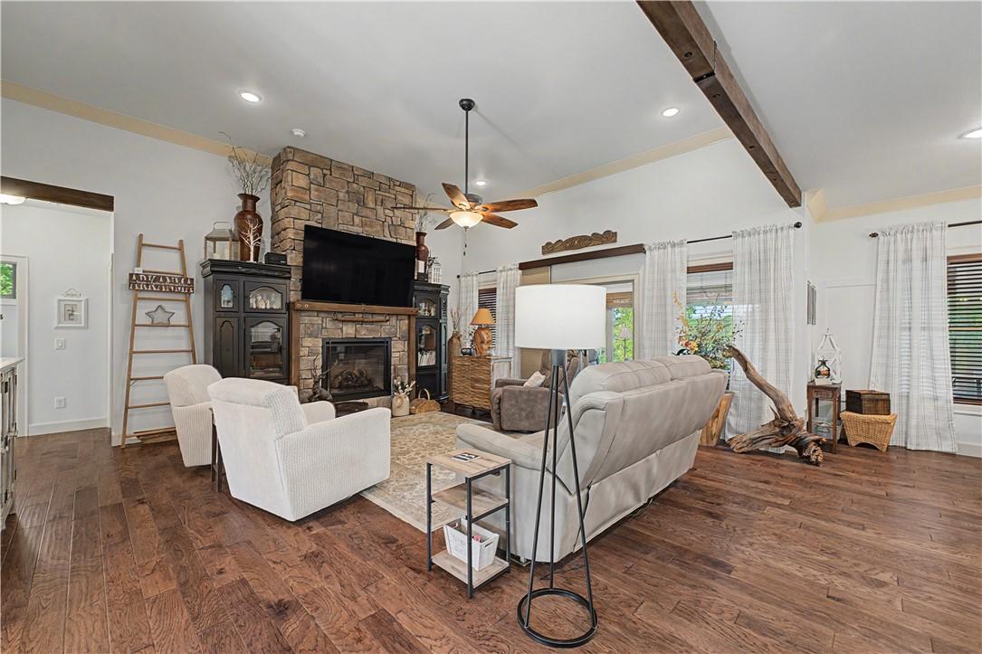 Image 4: The Living Room with engineered hardwood flooring.