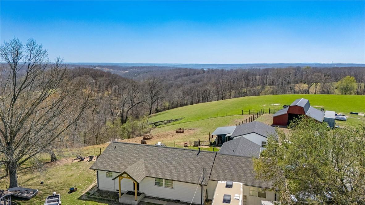 Image 1: Overview of rural landscape with views of Ozark Mo