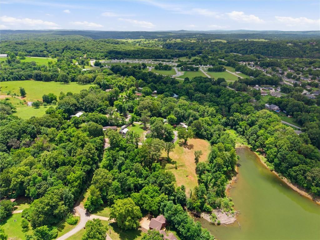 Image 4: Aerial landscape showcasing a substantial body of