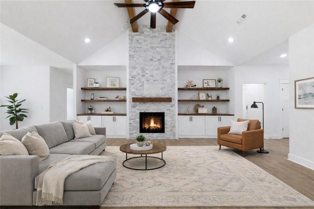 Image 4: Virtually staged living room.