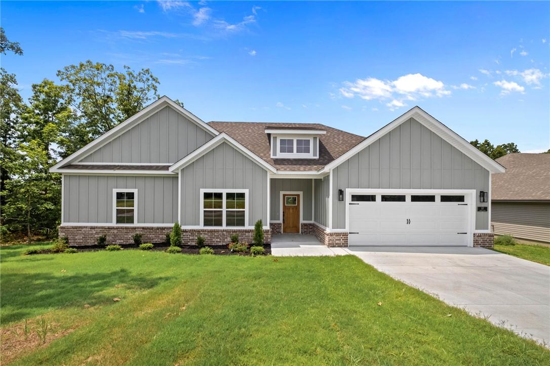 Image 1: Newly constructed single-story home featuring ligh
