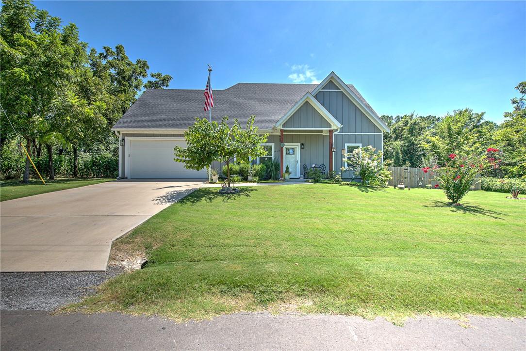 Image 2: Contemporary single-story residence featuring a li