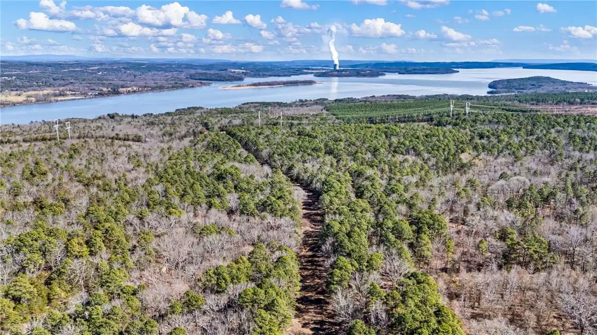 Image 1: Bird's eye view of a nearby body of water