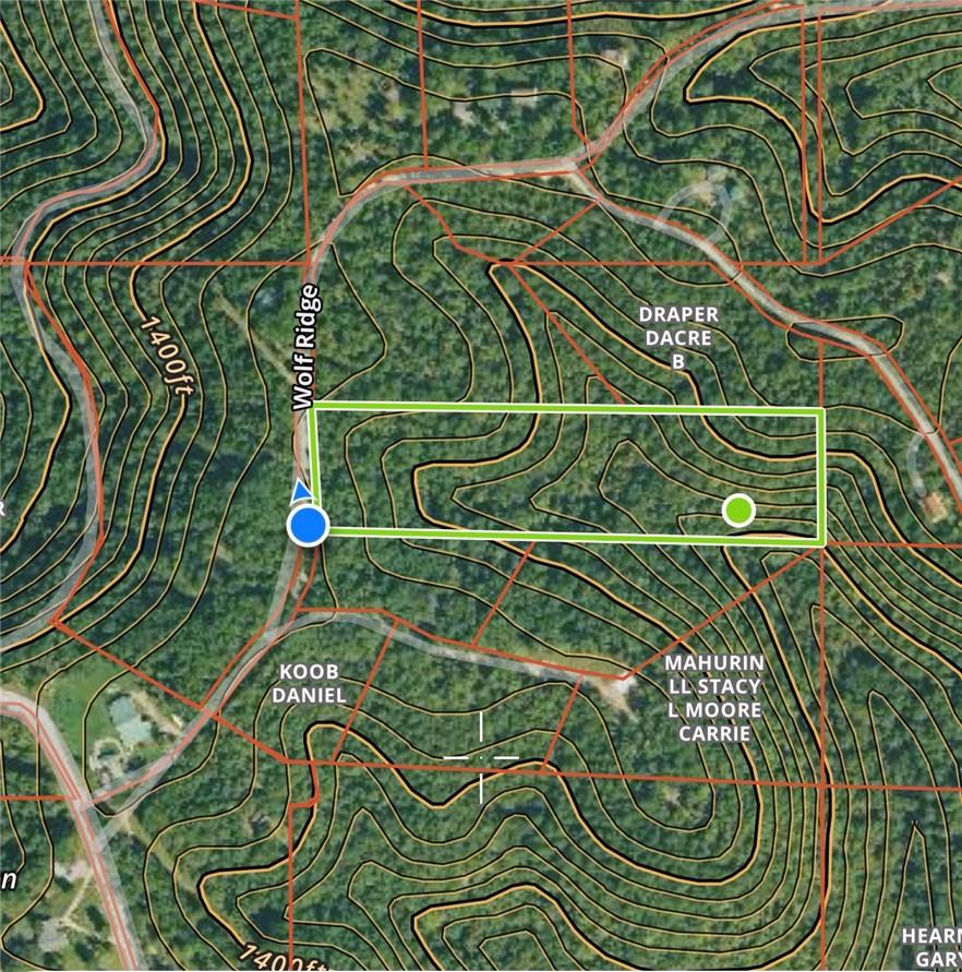 Image 4: Topographical Map. Illustrating property boundarie
