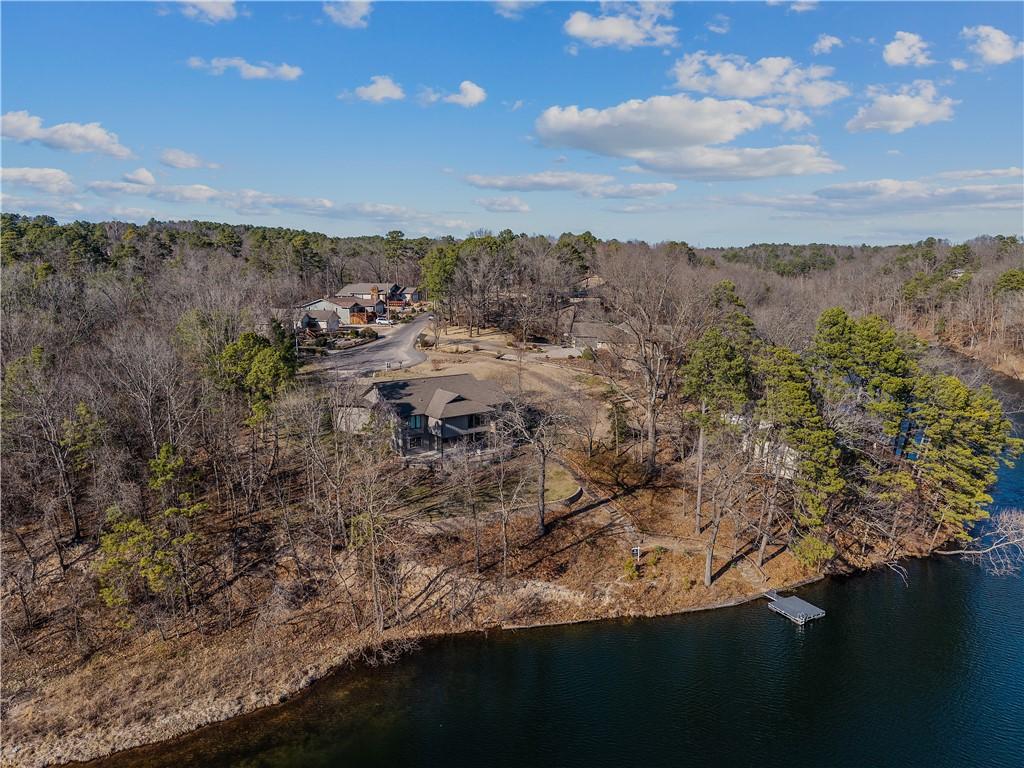 Image 2: View from above of property featuring Lake Ann.