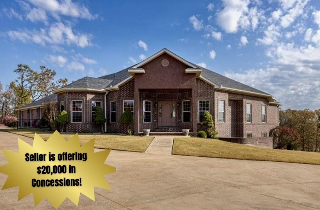 Image 1: Exquisite estate home featuring year round lake an