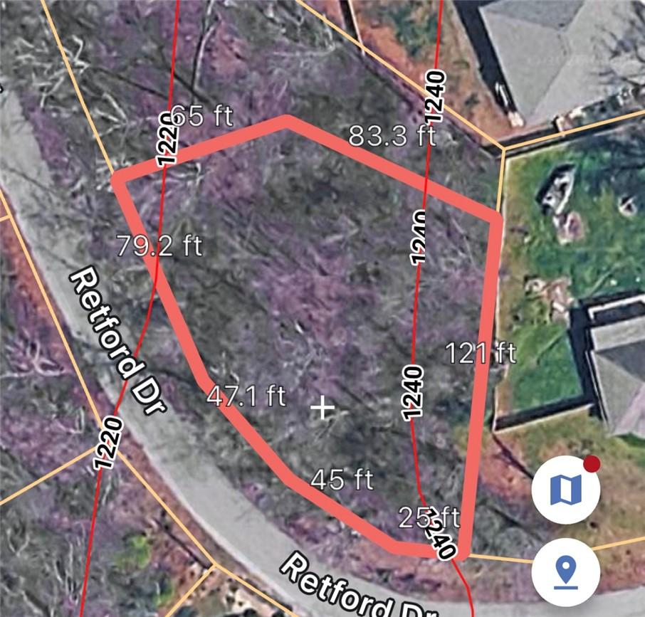 Image 1: Property Survey. Illustrating boundary lines and m