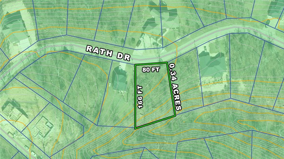 Image 1: Property Survey. Depicting the boundary lines, dim