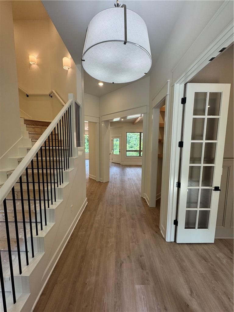 Image 3: Foyer featuring wood-finish flooring, a contempora