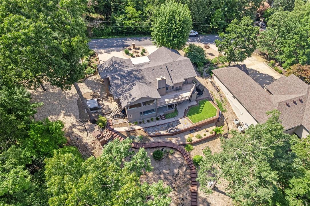 Image 1: Aerial view of property and surrounding area