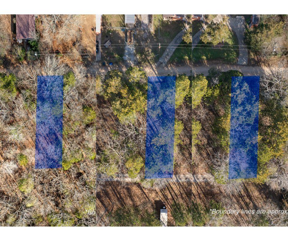 Image 1: Aerial perspective of multiple rectangular land pa