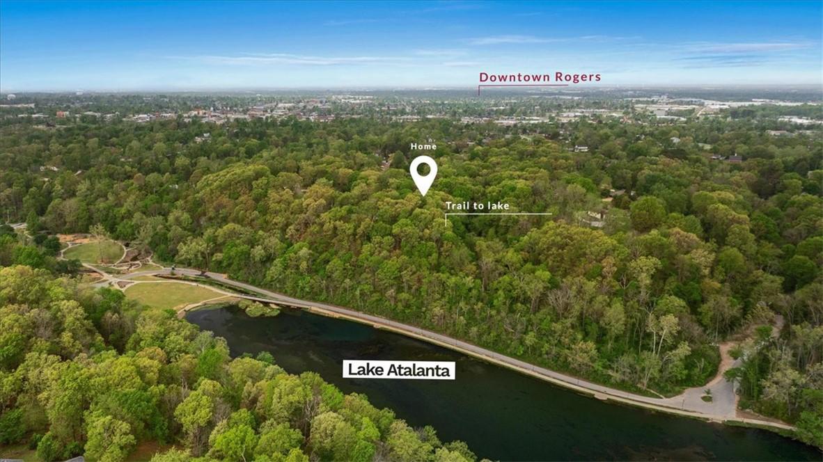 Image 3: Aerial view showcasing the property's proximity to