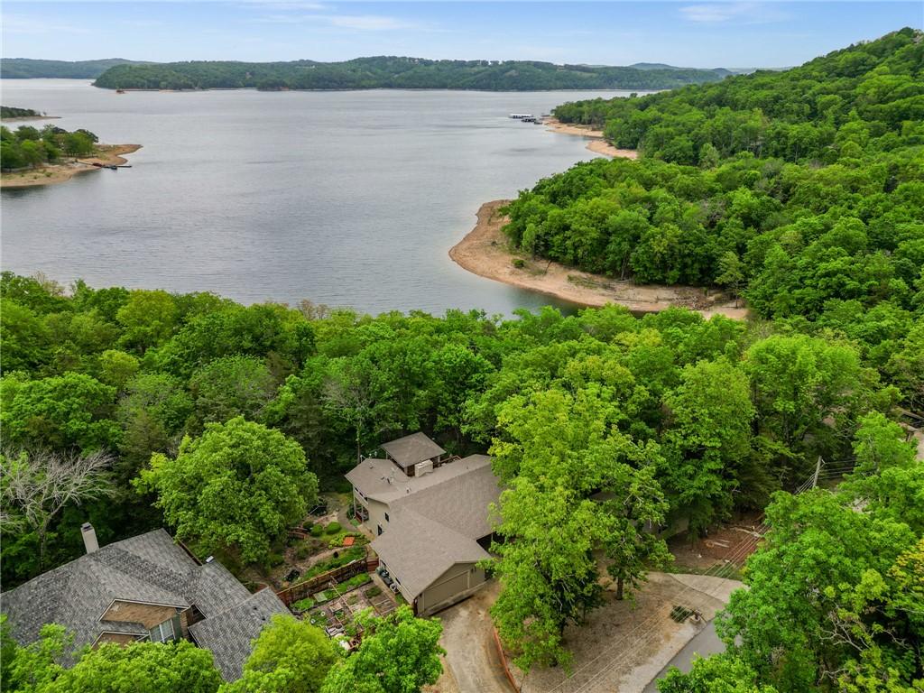 Image 3: Aerial perspective showcasing a lakefront property