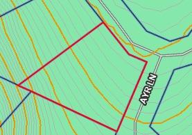 Image 1: Topographic Map. Illustrating property boundaries