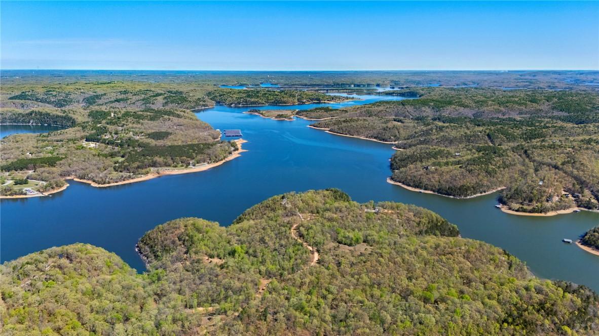 Image 4: Aerial view of property and Beaver Lake
