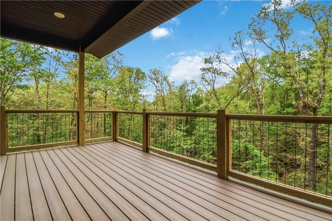 Image 4: Covered Back Deck Overlooking Mature Trees