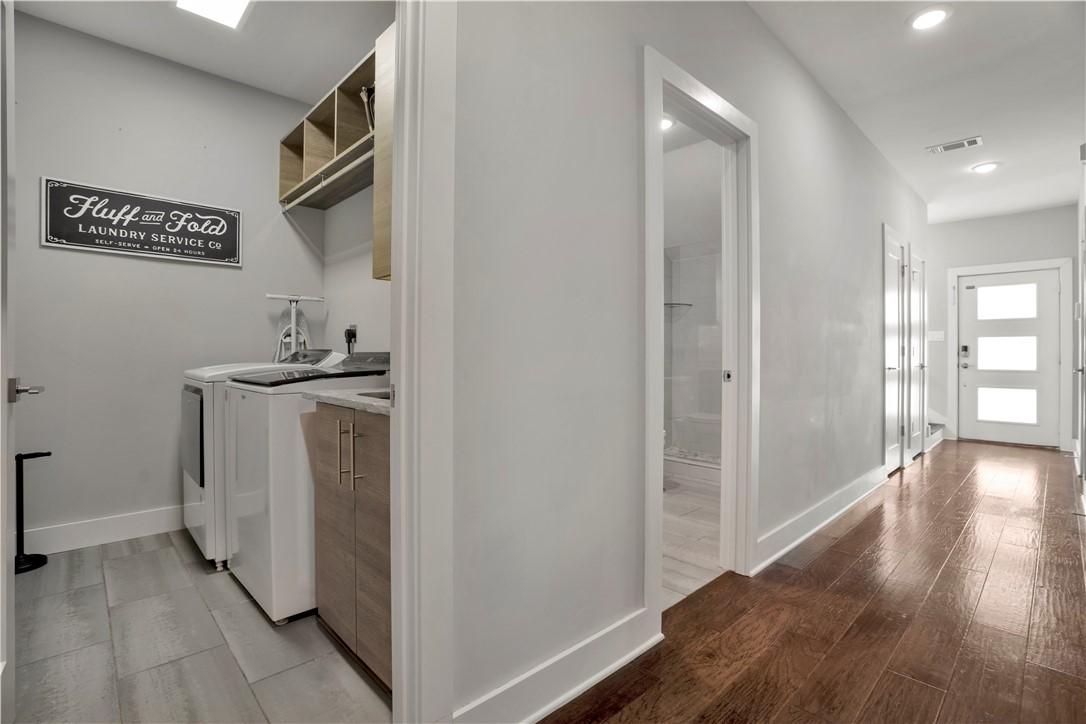 Image 3: Entry on lower level to laundry room