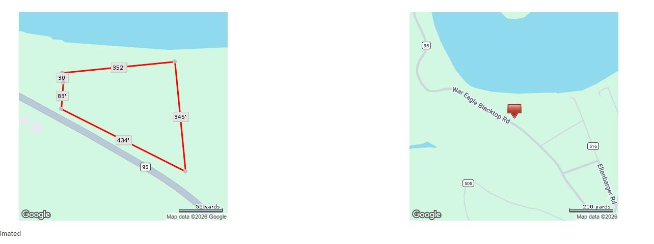 Image 1: Property Survey. Illustrating boundary lines and g