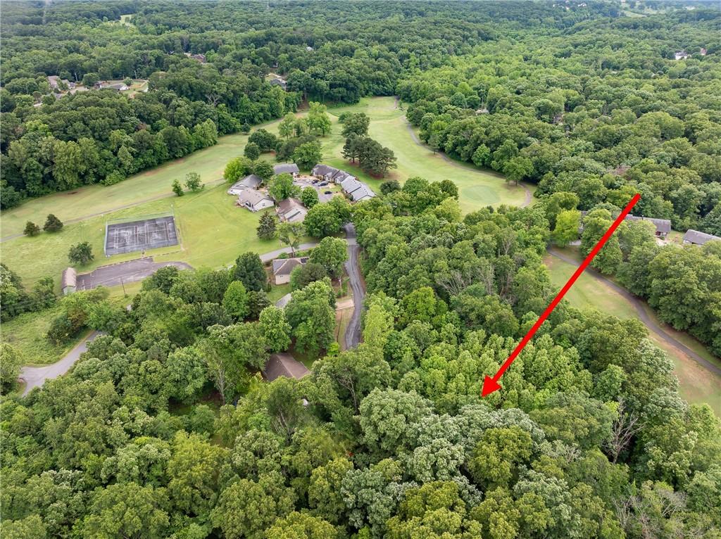 Image 4: Bird's eye view of a Canova Place and lot 3