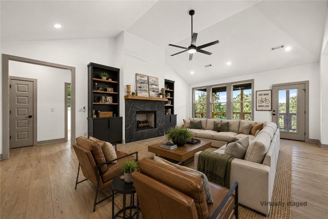 Image 4: Vaulted ceilings with recessed lighting. Virtually