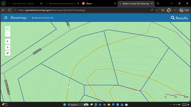 Image 2: Benton County GIS Basemap. Displaying property bou
