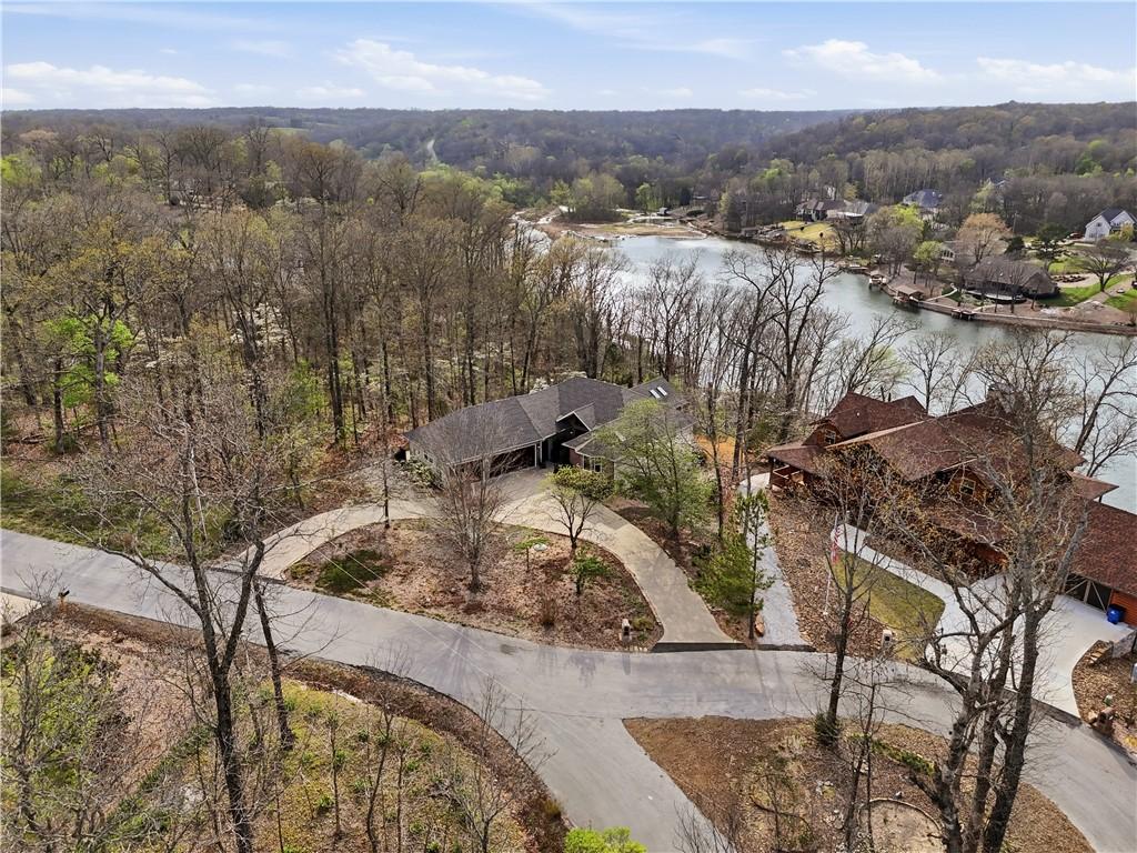 Image 3: Drone / aerial view of a nearby body of water and