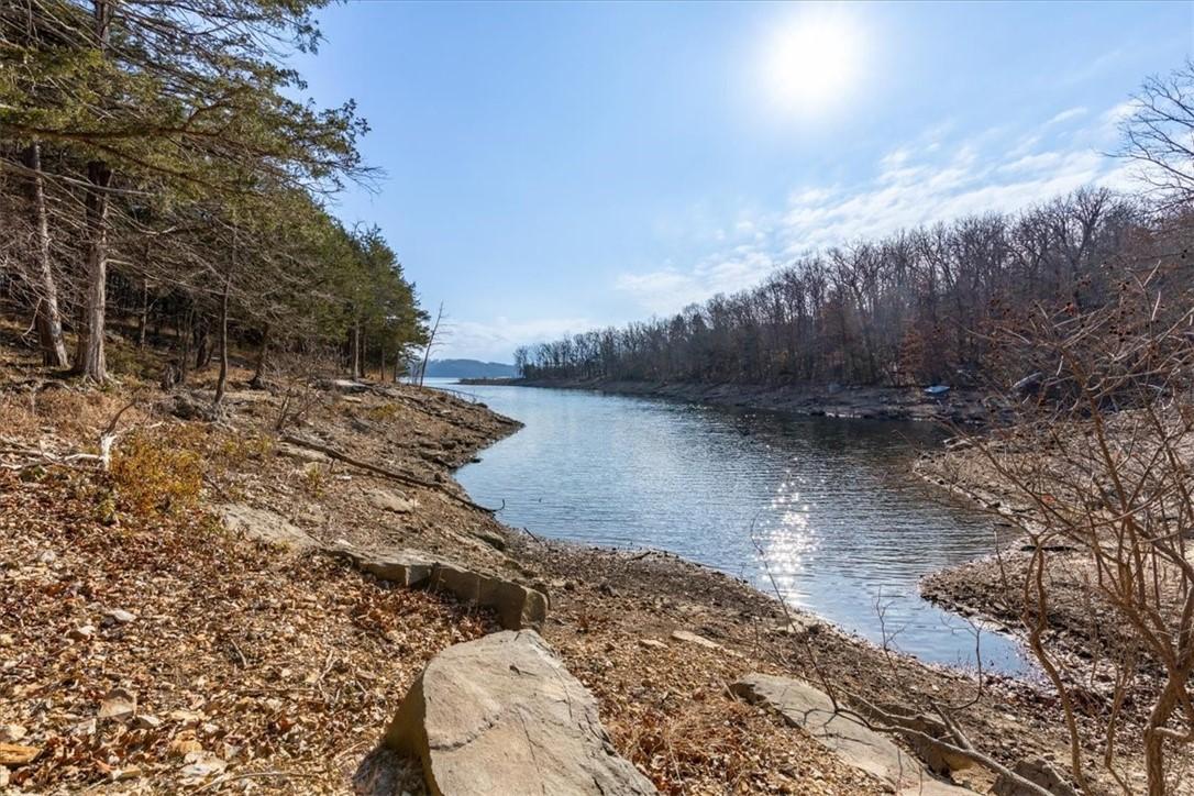 Image 4: Water view with a heavily wooded area