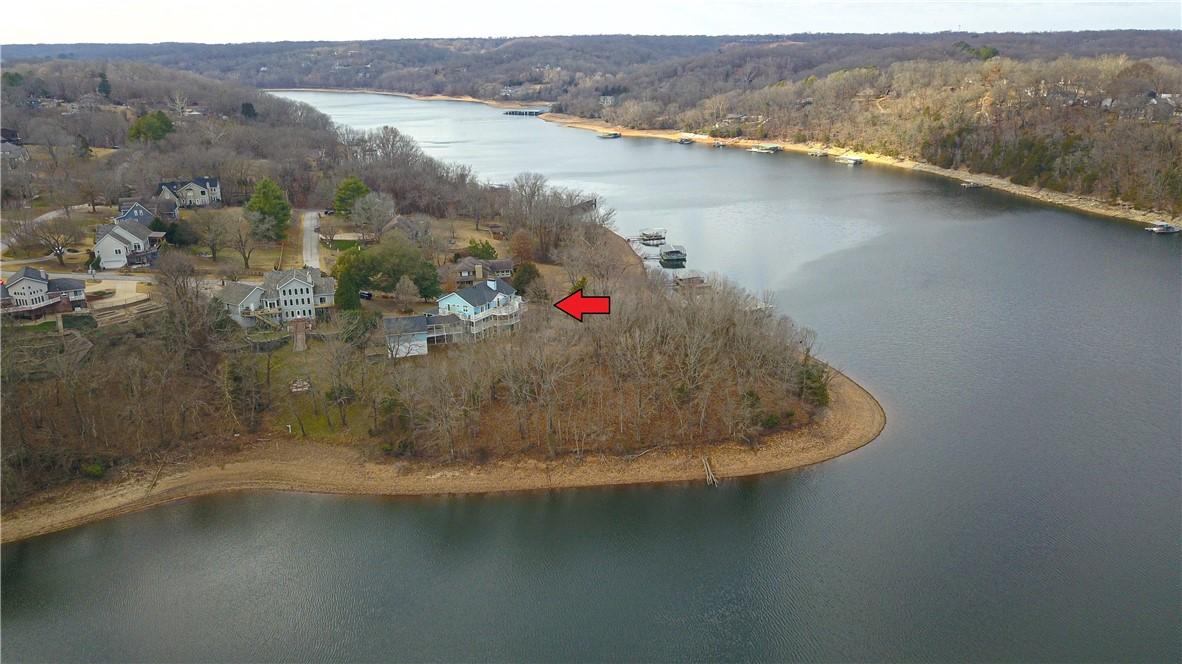 Image 4: Drone Footage of house, and Beaver Lake
