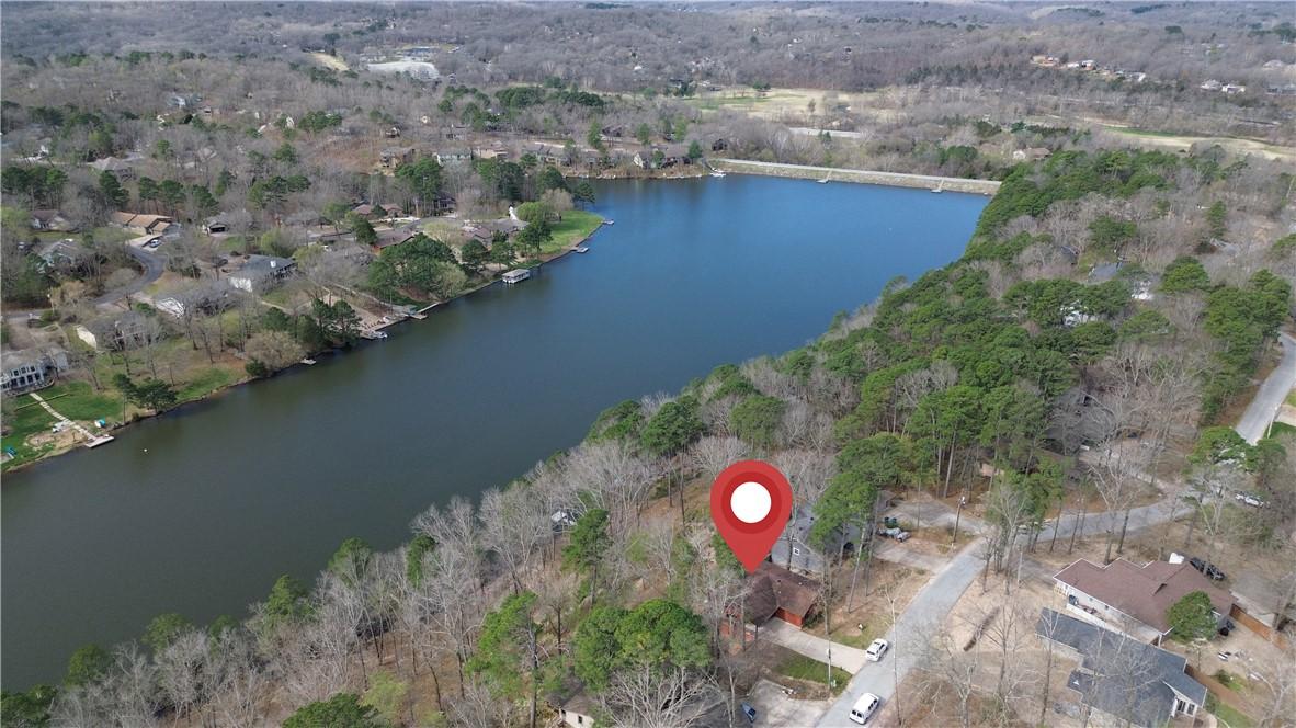 Image 4: Drone / aerial view of a large body of water and a