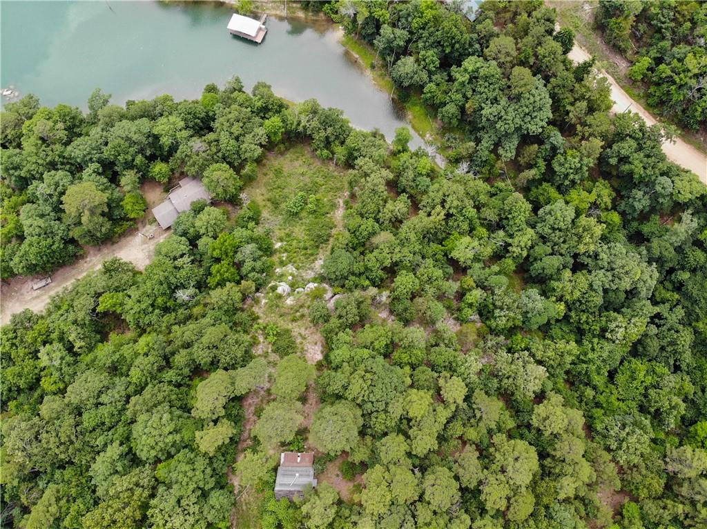 Image 1: Expansive wooded property with a significant water