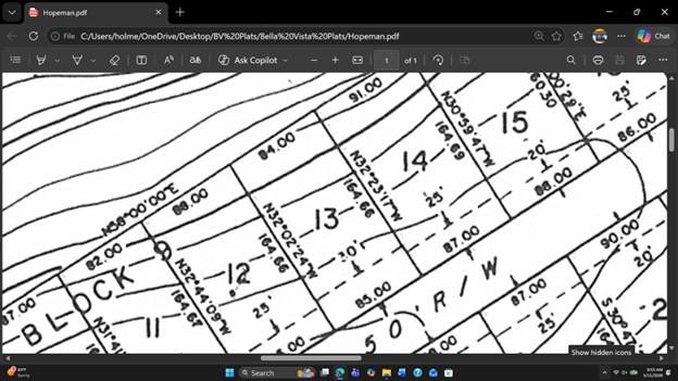 Image 1: Survey Plat. Displaying property boundaries, lot n