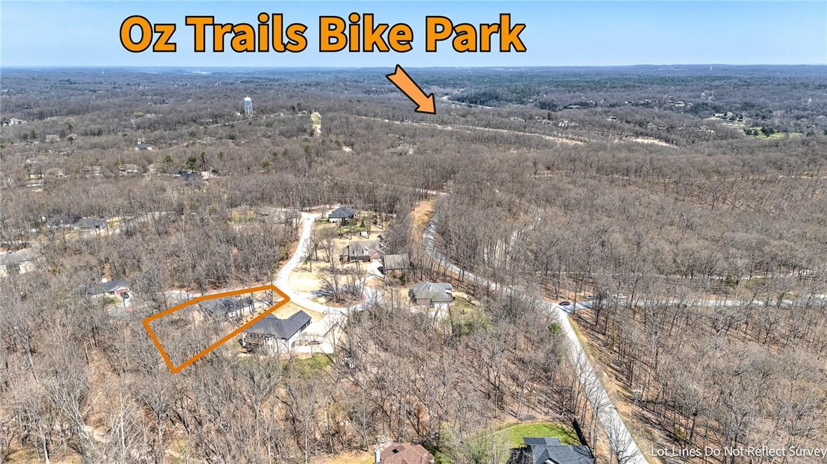 Image 3: Bird's eye view of a heavily wooded area