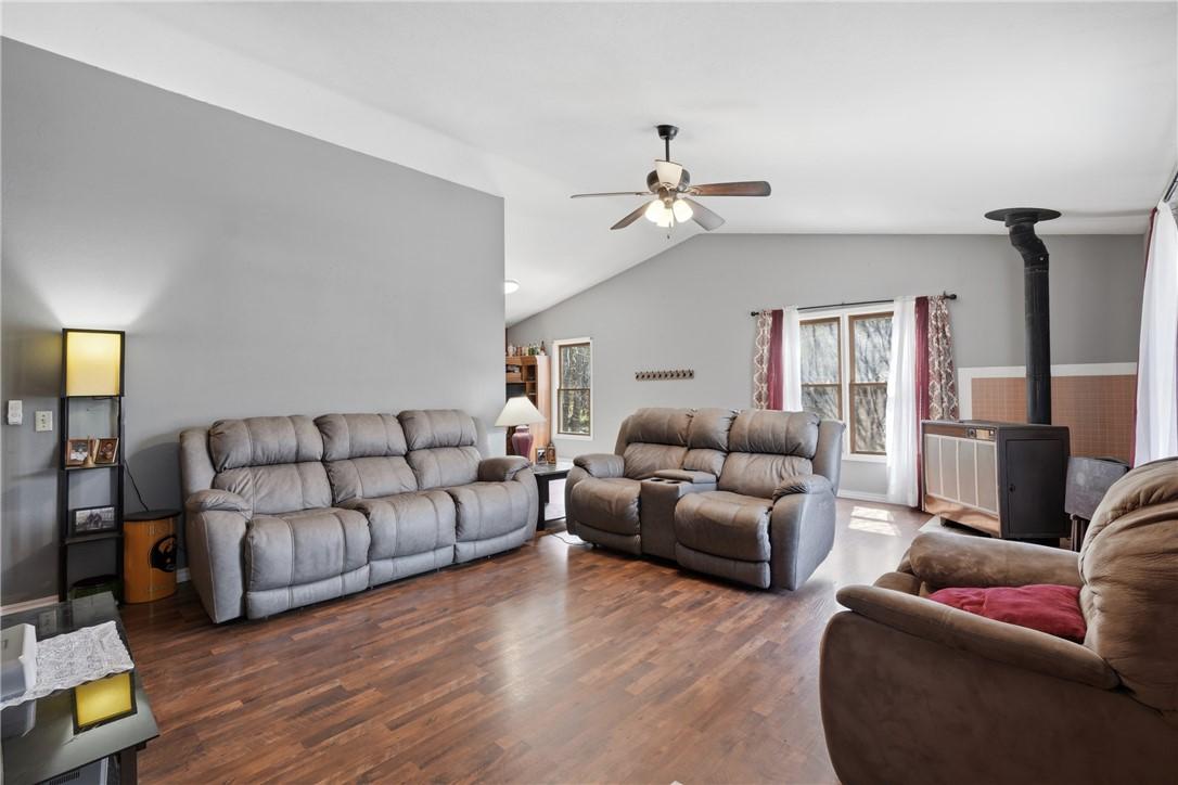 Image 4: Living room featuring wood finished floors, a wood