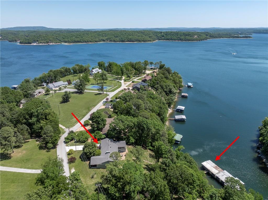 Image 3: Aerial perspective showcasing a single-story resid