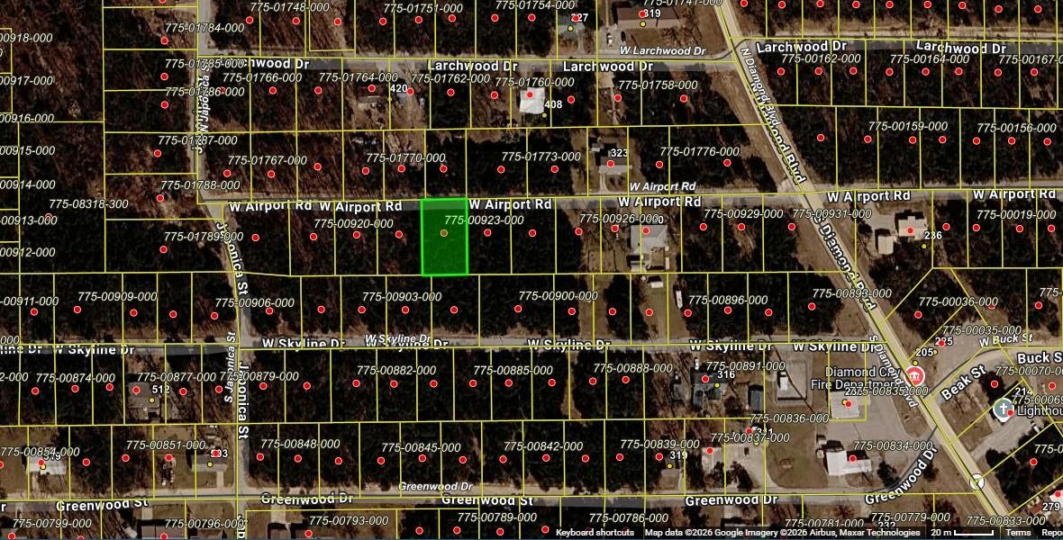 Image 1: Aerial map of property and surrounding area