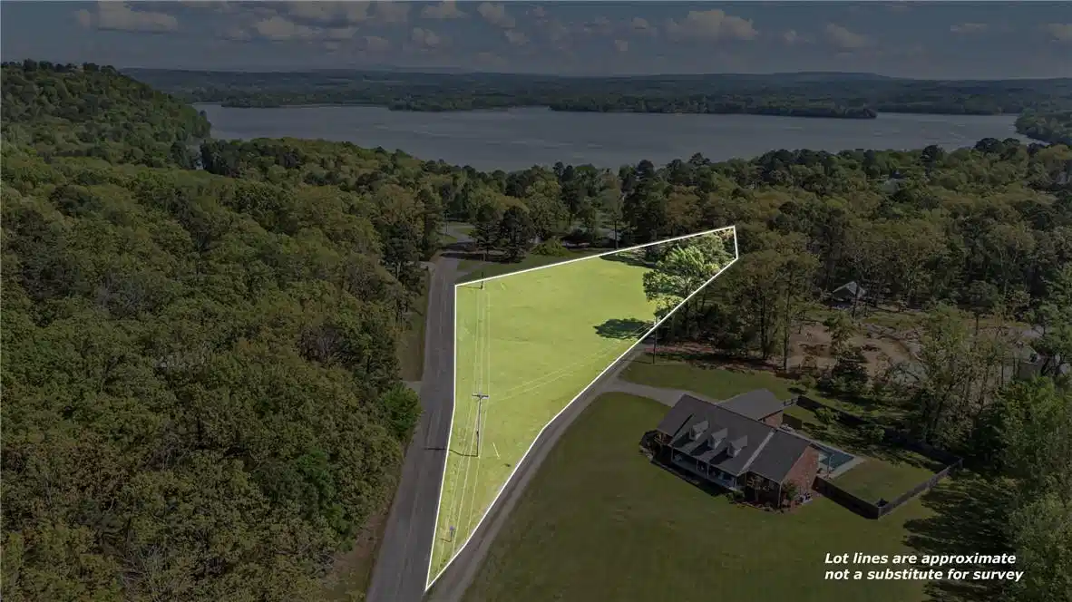 Image 1: Aerial view of property and surrounding area featu