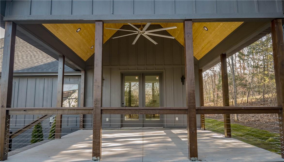 Image 4: Unfurnished sunroom featuring vaulted ceiling