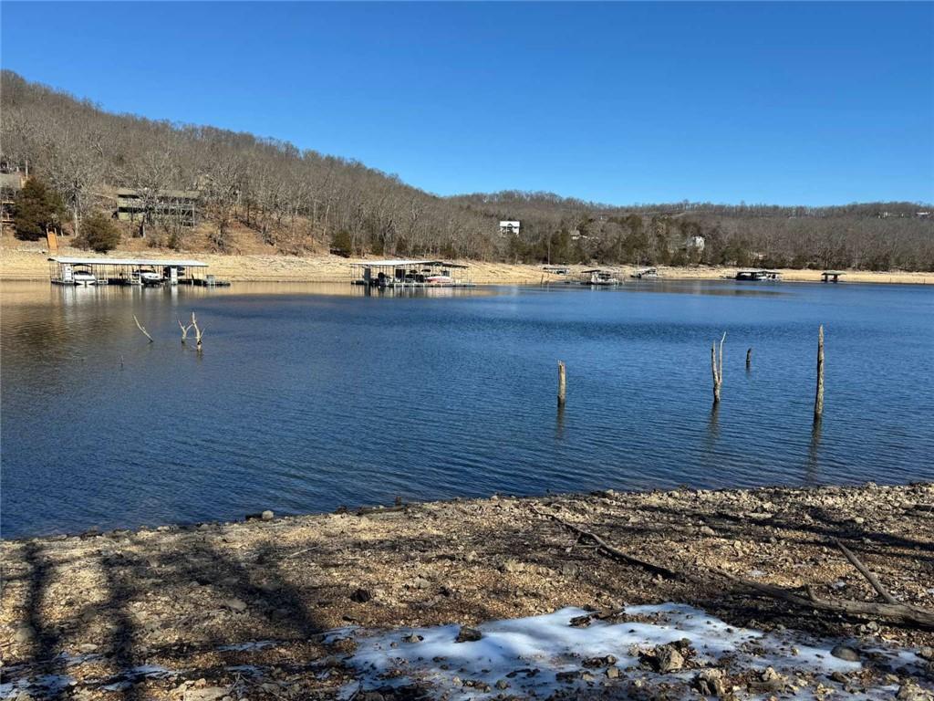 Image 1: Waterfront property featuring multiple boat docks