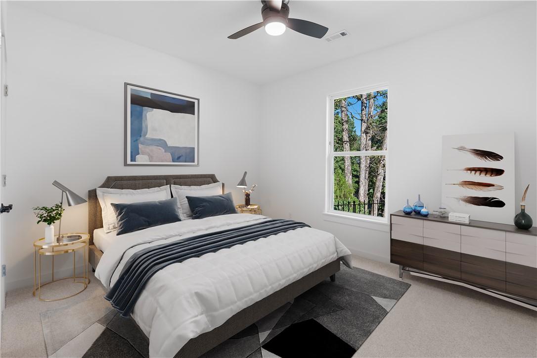 Image 4: secondary bedroom with virtual staging