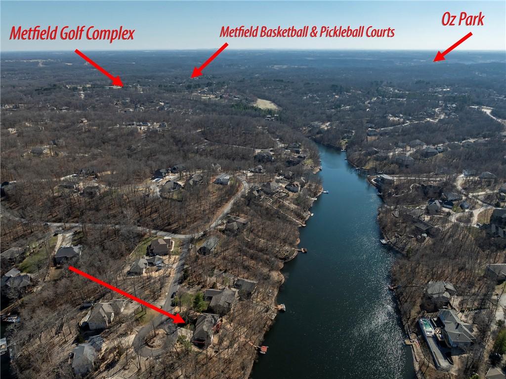 Image 1: Aerial overview of property's location with a near