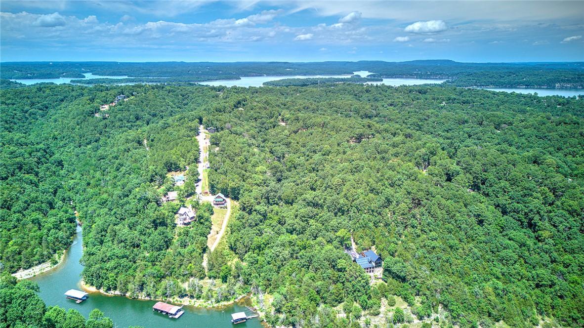 Image 4: Expansive aerial perspective showcasing a wooded l