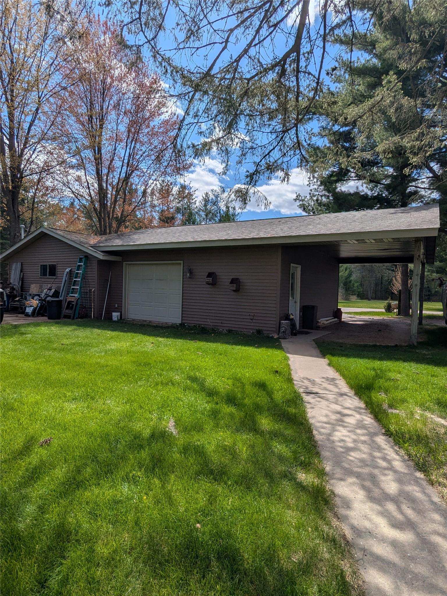 Image 4: View of back of garage from home